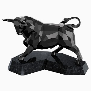 Swarovski Crystal-Bull Black