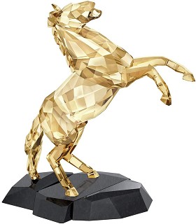 Swarovski Crystal-Stallion Gold Tone