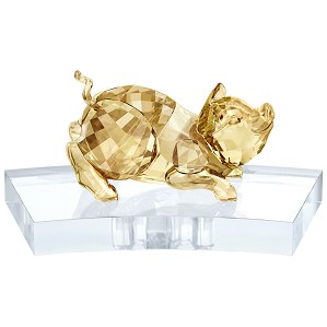 Swarovski Crystal-Chinese Zodiac - Pig GOLD