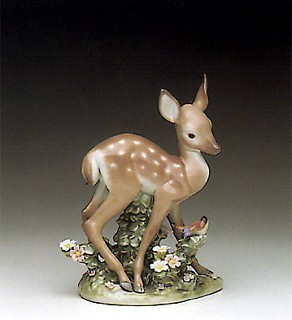 Lladro-Fawn And Friend 1990-96