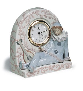 Lladro-Pierrot Clock