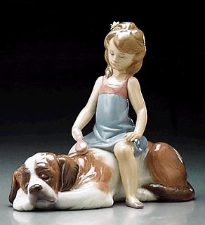 Lladro-Contented Companion 1995-00