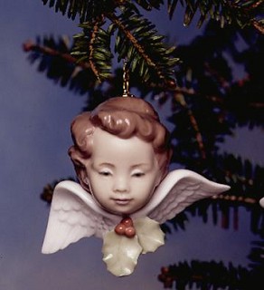 Lladro-Seraph With Holly