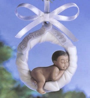 Lladro-Baby's First Christmas 99 (black Legacy) Ornament