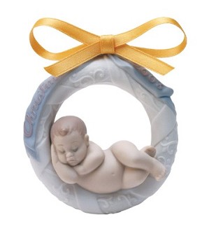 Lladro-Baby's First Christmas 2003 Ornament