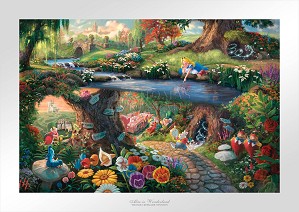 Thomas Kinkade Disney-Alice in Wonderland