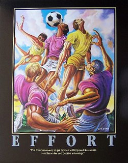 Ernie Barnes-Effort-Signed