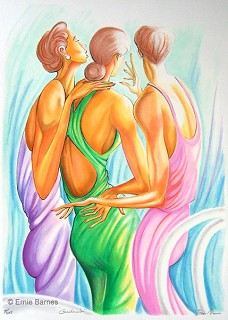 Girlfriends Serigraph