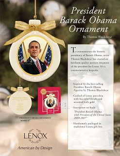 Ebony Visions-President Obama Ornament