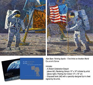 Alan Bean-Painting Apollo First Artist on Another World COLLECTOR BOOK WITH