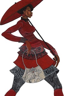 Charles Bibbs-The Red Umbrella II