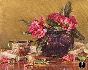 Jan Saia-Pink Rhododendrons