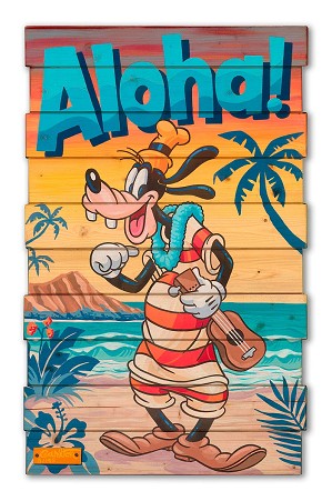 Trevor Carlton-A Goofy Aloha On Reclaimed Wood
