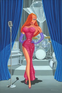 Manuel Hernandez-Diva in a Red Dress - From Disney Who Framed Roger Rabbit  