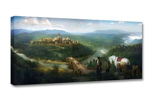 Disney Concepts-Gaston and Lefou's Arrival Unframed