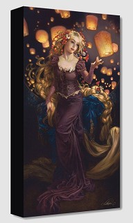 Heather Edwards Love Blooms in Winter Hand-Embellished Giclee on 