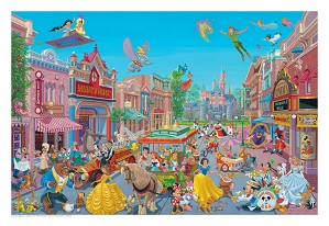 Manuel Hernandez-The Happiest Street on Earth Lithograph on Paper