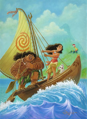 Tim Rogerson-Moana Knows the Way Gallery Wrapped