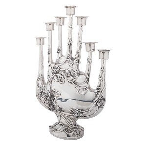 Dargenta-7 Arm Silver Candle Holder
