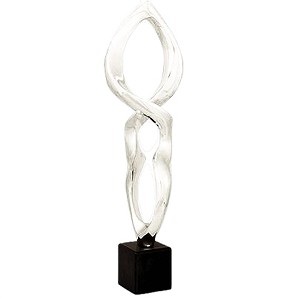 Dargenta-Abstract Flame Silver Sculpture