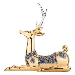 Dargenta-Gold Thai Deer Statue - Great Sambar Deer