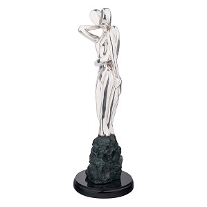 Dargenta-Passion - Silver Couple Statue