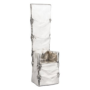 Dargenta-Silver High Back Chair Sculpture