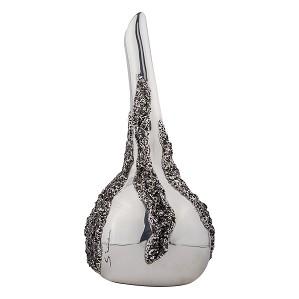Dargenta-Elong Silver Flower Vase