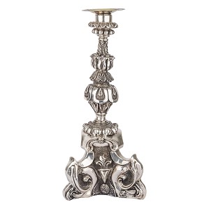 Dargenta-Triad Column Silver Candle Holder