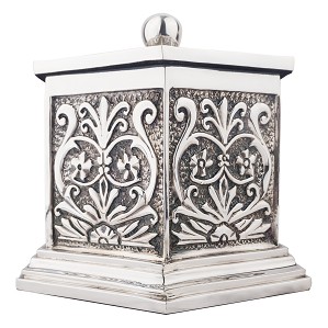 Dargenta-Silver Cremation Urn Hexagon Classical