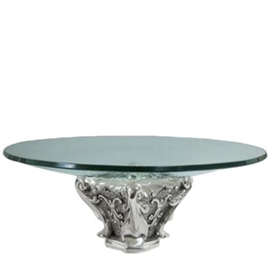 Dargenta-Ionic Column Fruit Bowl Table Centerpiece