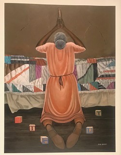 African American Art By Ernie Barnes Entitled Victory In Overtime