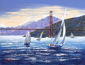 Kerry Hallam-Golden Gate Sunset (the Pacific Coast Suite)