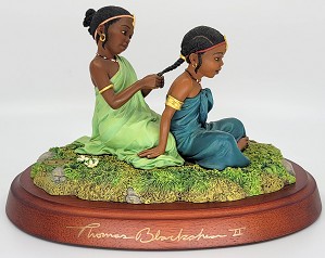 Ebony Visions-Sisters In Childhood - Artist Signed