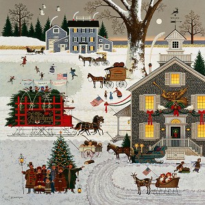 Charles Wysocki-Cape Cod Christmas ANNIVERSARY EDITION