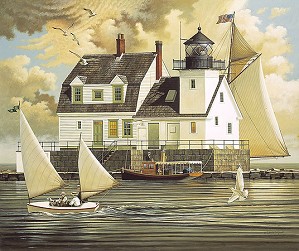 Charles Wysocki-Rockland Breakwater Light ANNIVERSARY EDITION