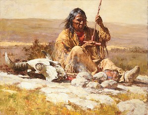 Howard Terpning-SEEKING WISDOM THROUGH THE PIPE