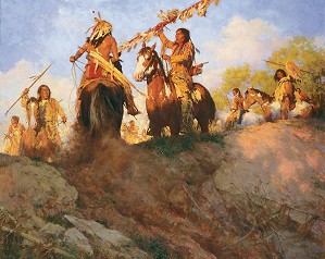 Howard Terpning-SUNSET FOR THE COMMANCHE