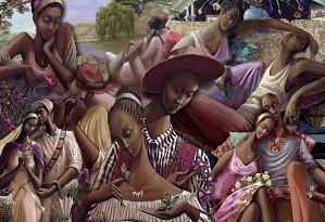 John Holyfield-ART of ROMANCE Giclee On Canvas