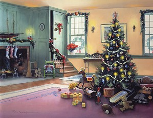 Paul Landry-A CHRISTMAS MORNING (REMARQUE) Limited Edition