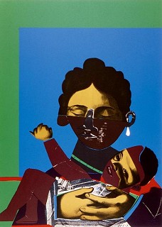 Romare Bearden-Mother and Child Serigraph