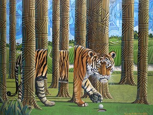 Rene Dickerson-Gaze of a Tiger tribute to Tiger Woods 