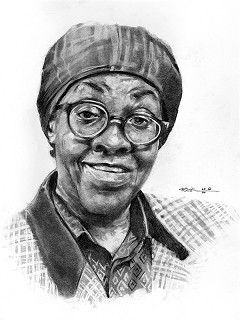 Robert Jackson-Gwendolyn Brooks Graphite Pencil on Paper