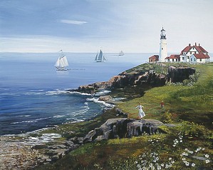 Sally Caldwell Fisher-Portland Head Lighthouse,