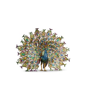 Jay Strongwater-Stanton Fan Tail Peacock Figurine