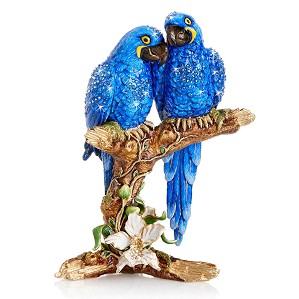 Jay Strongwater-Julie & Blaze Macaws On Branch Figurine
