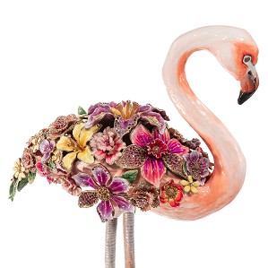 Jay Strongwater-Amira Floral Flamingo