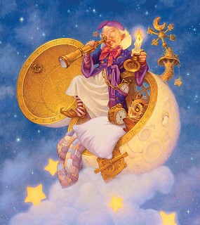 Scott Gustafson-The Man In The Moon, Limited Edition Canvas