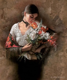 Lee Bogle-Summer Fragrance I Artist Proof Hand Enhanced