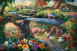 Thomas Kinkade Disney-Alice in Wonderland